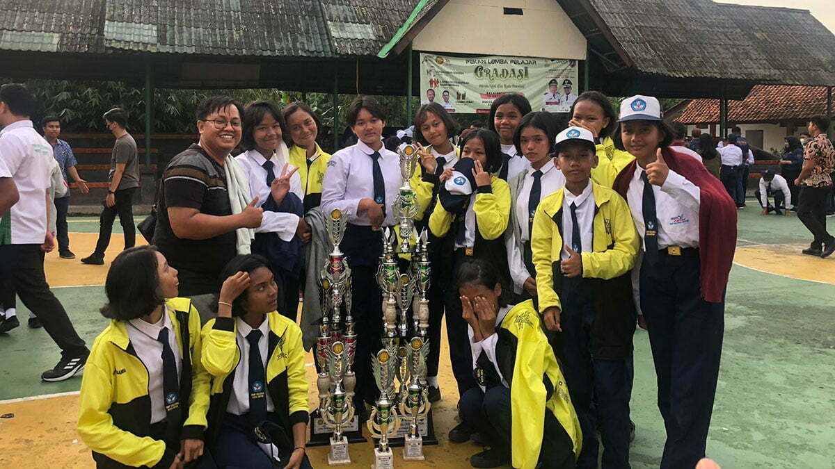 SMP Gelora Depok meraih Juara LKBB (foto/istimewa)