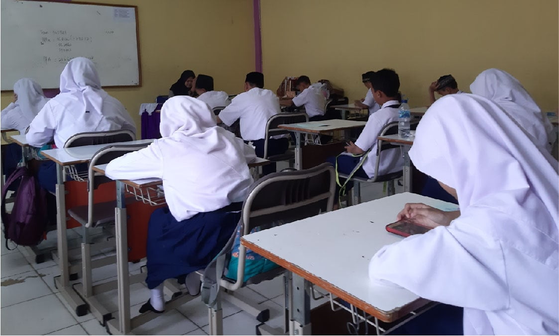 SMP Gelora PTS Dikala Pandemi Covid-19