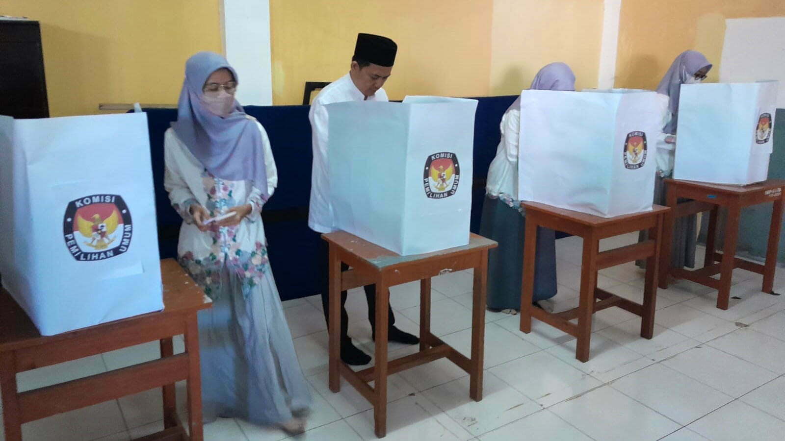 Jurdil dan Luber dilaksanakan di SMP Gelora Depok (foto/istimewa)