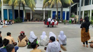 SMP Islami Ghama AL-Fatih memperingati hari Pahlawan (foto/istimewa)