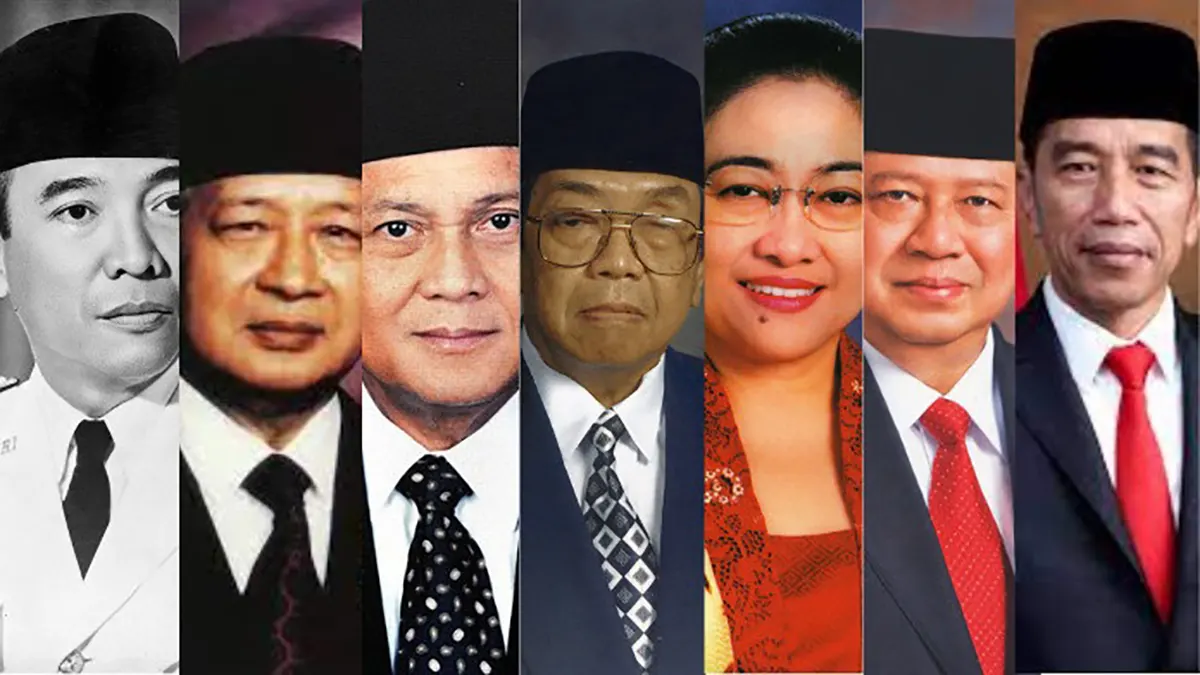 Sejarah Kepemimpinan Presiden-Presiden Indonesia dari Soekarno hingga Saat Ini