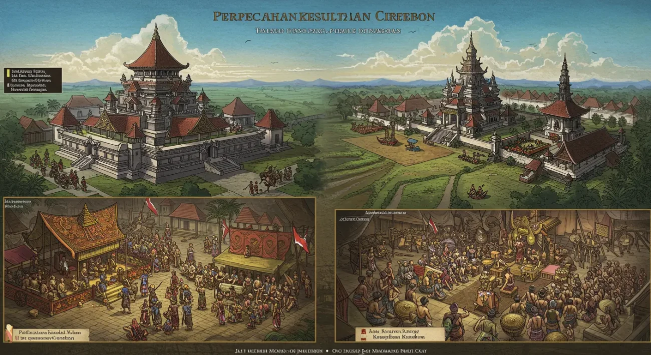 Perpecahan Kesultanan Cirebon: Dari Kesultanan Cirebon ke Kasepuhan dan Kanoman (ft.istimewa)