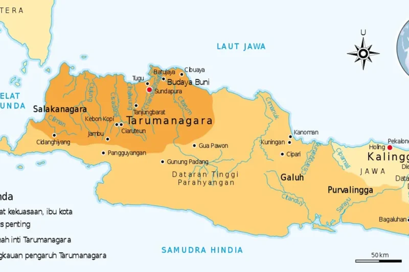 Letak Geografis dan Wilayah Kekuasaan Kerajaan Tarumanegara