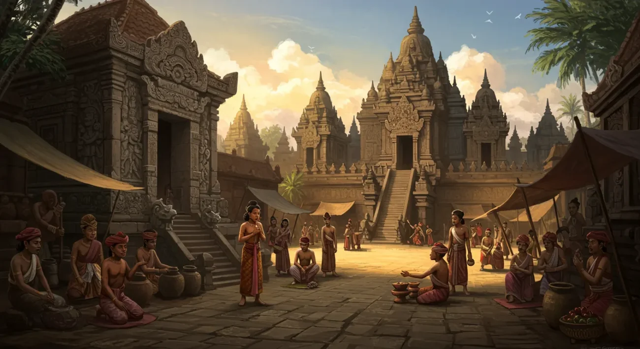 Perbandingan Kerajaan Hindu-Buddha dan Islam di Pulau Jawa (ft.istimewa)