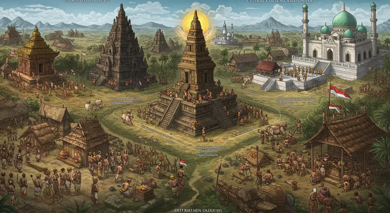 Proses Akulturasi Budaya dalam Sejarah Indonesia: Dari Hindu-Buddha hingga Islam (ft.istimewa)