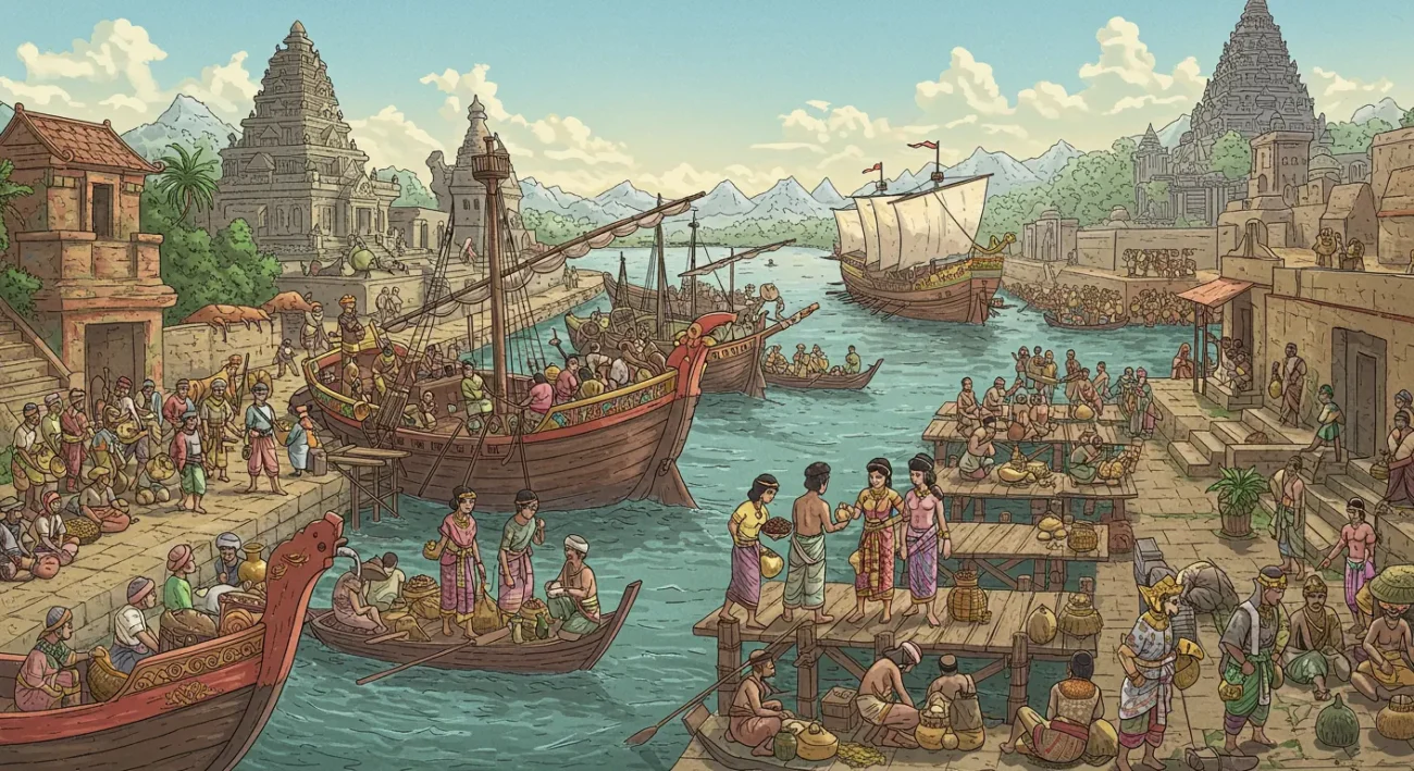 Perdagangan Nusantara pada Masa Kerajaan Sriwijaya: Pusat Maritim di Asia Tenggara (ft.istimewa)