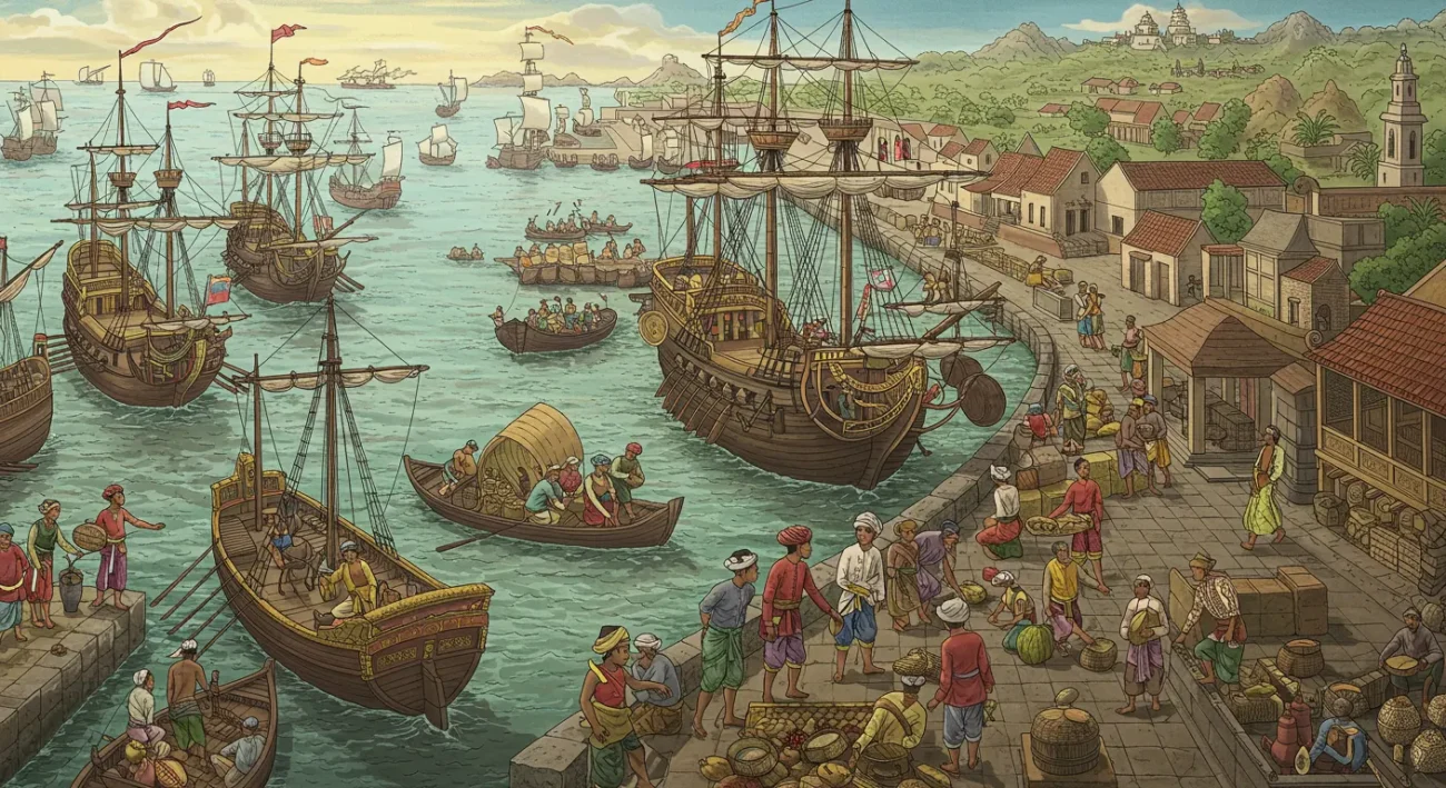 Sistem Perdagangan di Nusantara: Dari Barter hingga Jaringan Dagang Internasional (ft.istimewa)