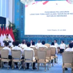 Logo 80 Tahun Indonesia: Bersatu Berdaulat, Rakyat Sejahtera, Indonesia Maju (ft.istimewa)