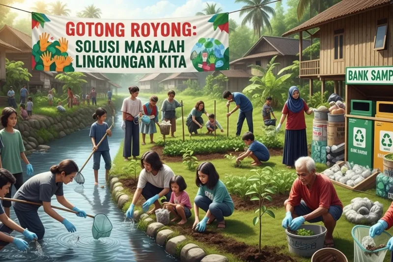 Gotong Royong sebagai Solusi Menghadapi Masalah Lingkungan Sekitar