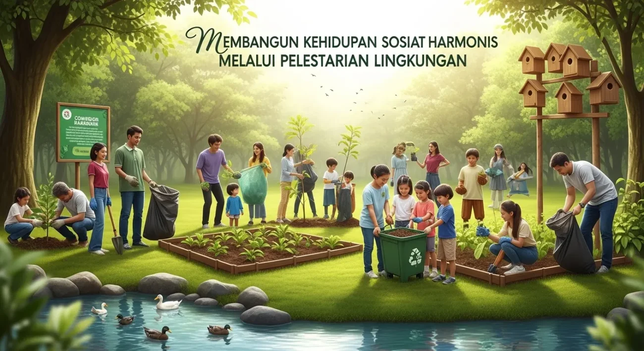 Membangun Kehidupan Sosial Harmonis Melalui Pelestarian Lingkungan (ft.istimewa)