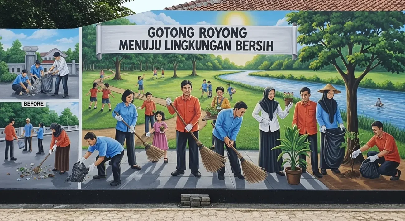 Hubungan Antara Gotong Royong dan Kebersihan Lingkungan (ft.istimewa)