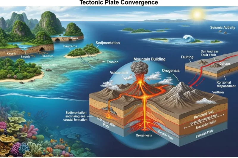 Faktor Geologis yang Membentuk Bentang Alam Indonesia