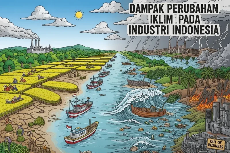 Pengaruh Perubahan Iklim terhadap Industri di Indonesia: Tantangan dan Solusi