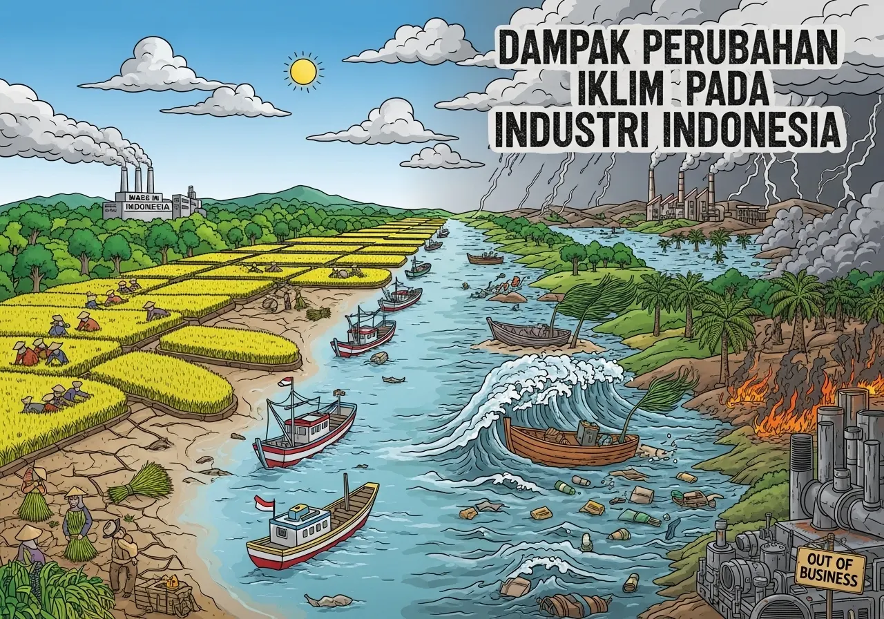 Pengaruh Perubahan Iklim terhadap Industri di Indonesia: Tantangan dan Solusi (ft.istimewa)