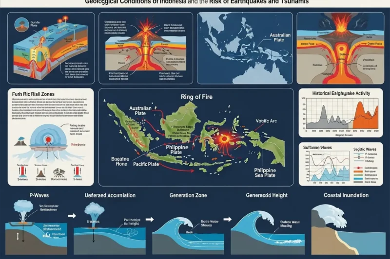 Kondisi Geologis Indonesia dan Risiko Terjadinya Gempa Bumi serta Tsunami
