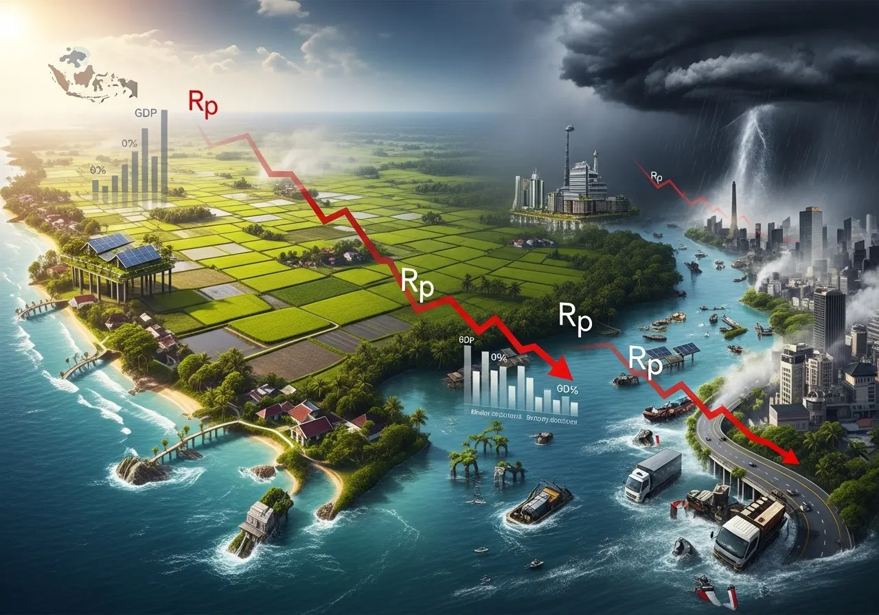 Dampak Perubahan Iklim terhadap Pertumbuhan Ekonomi Indonesia (ft.istimewa)