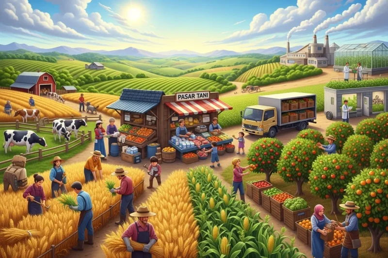 Kegiatan Ekonomi di Bidang Pertanian: Dari Produksi hingga Distribusi