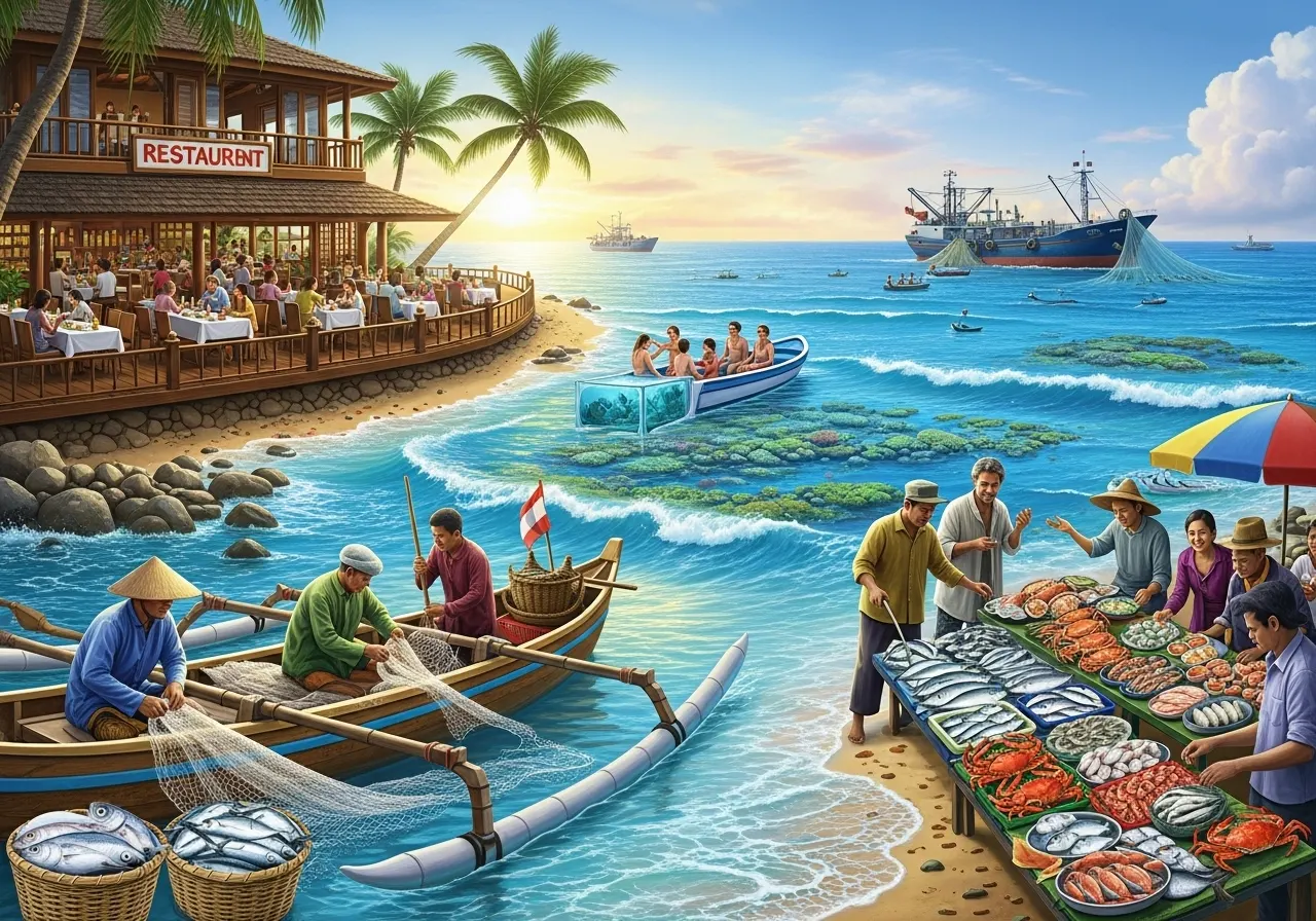 Contoh Kegiatan Ekonomi di Daerah Pesisir dan Laut (ft.istimewa)