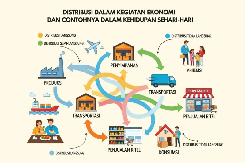 Tujuan Utama Distribusi dalam Kegiatan Ekonomi dan Contohnya dalam Kehidupan Sehari-hari