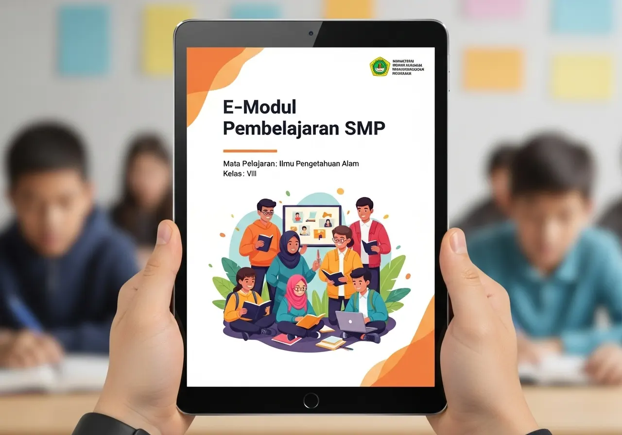 E-Modul Pembelajaran SMP Tema: Kegiatan Ekonomi di Era Digital (ft.istimewa)