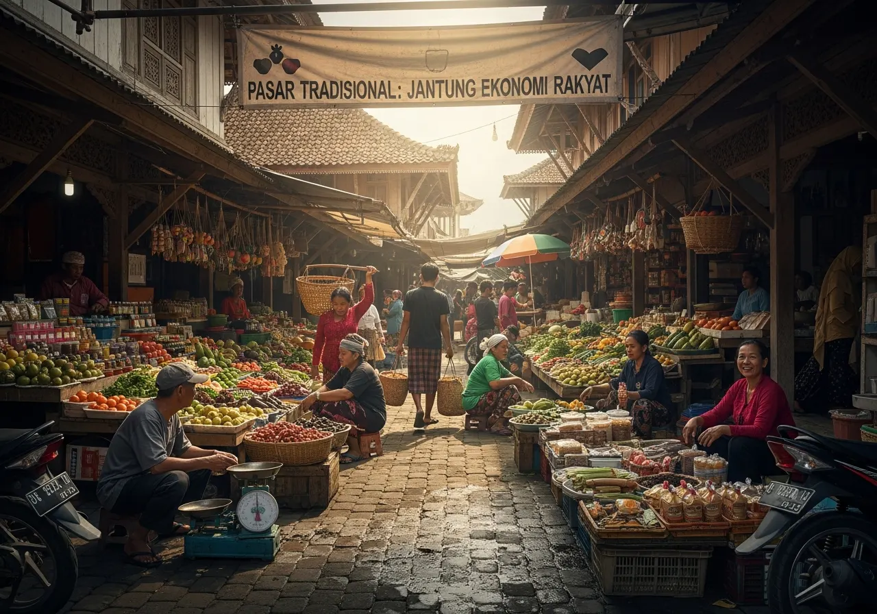 Peran Pasar Tradisional dalam Kegiatan Ekonomi Masyarakat (ft.istimewa)