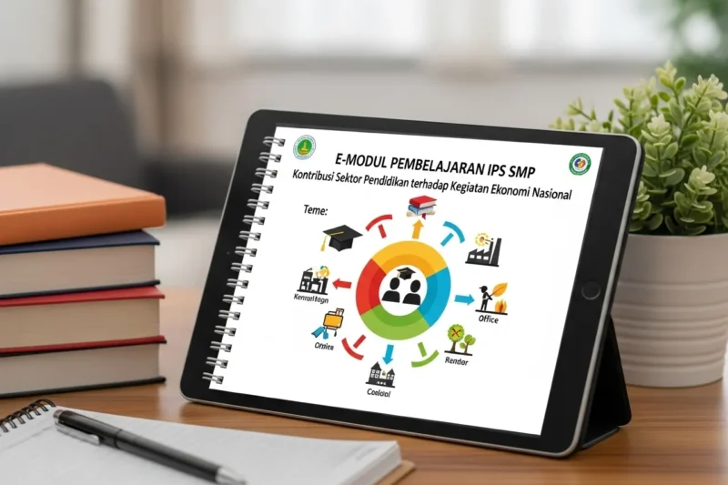 E-MODUL PEMBELAJARAN IPS SMP Tema: Kontribusi Sektor Pendidikan terhadap Kegiatan Ekonomi Nasional