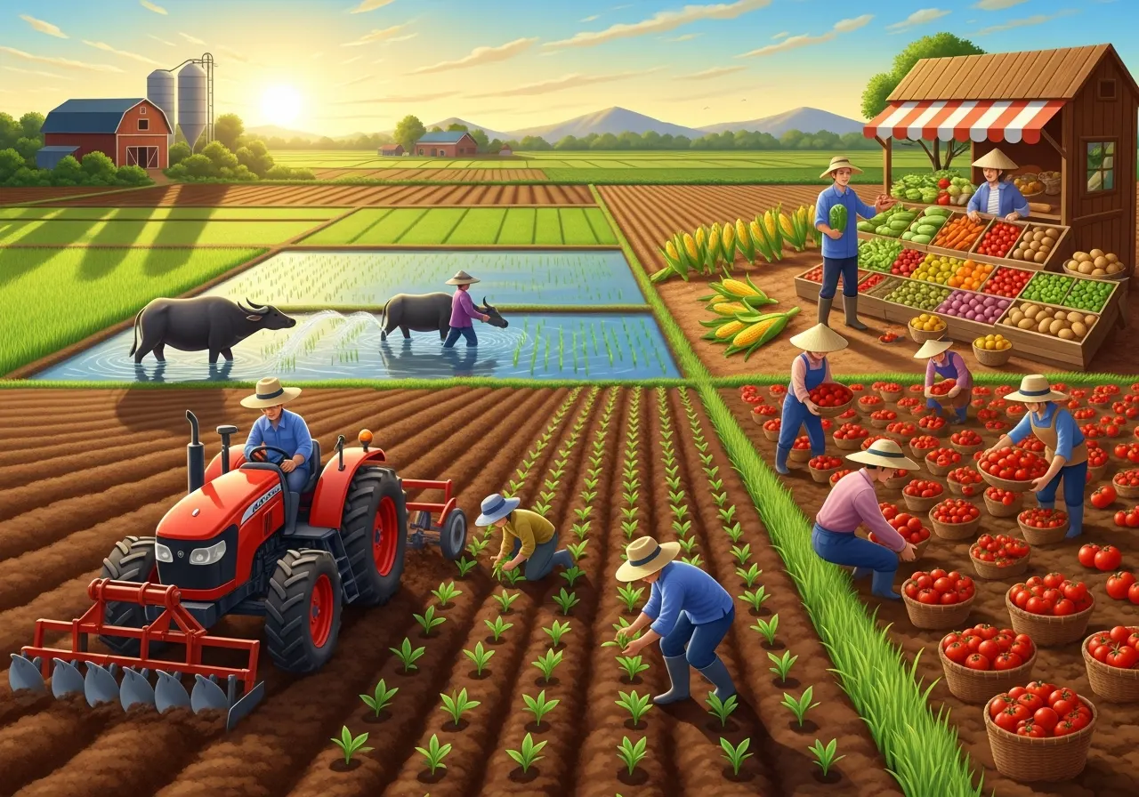 Contoh Kegiatan Produksi di Indonesia: Pertanian, Industri, dan Ekonomi Kreatif (ft.istimewa)