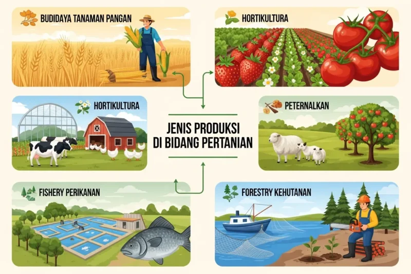 Perbedaan dan Contoh Jenis Produksi di Bidang Pertanian, Industri, dan Jasa
