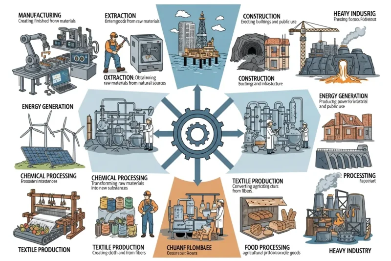 Perbedaan dan Contoh Jenis Produksi di Bidang Pertanian, Industri, dan Jasa