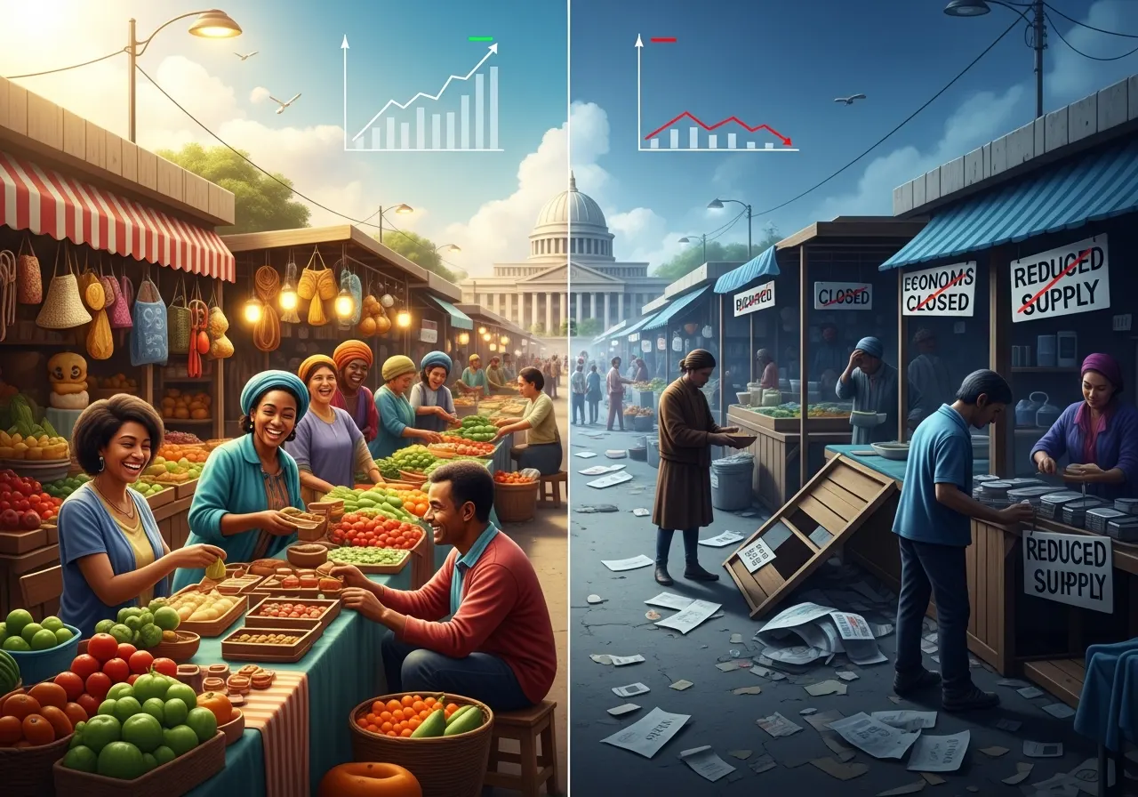 Dampak Kebijakan Pemerintah terhadap Kegiatan Ekonomi Masyarakat (ft.istimewa)