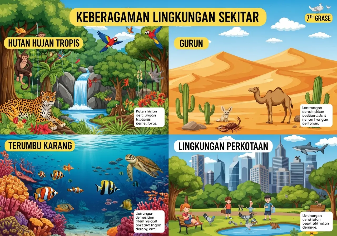 Keberagaman Lingkungan Sekitar dan Contohnya untuk Siswa Kelas 7 (ft.istimewa)