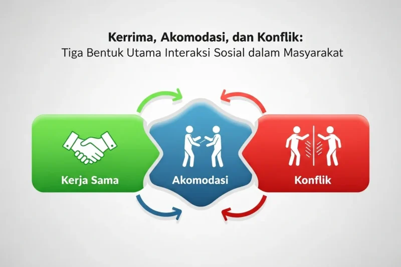 Kerja Sama, Akomodasi, dan Konflik: Tiga Bentuk Utama Interaksi Sosial dalam Masyarakat