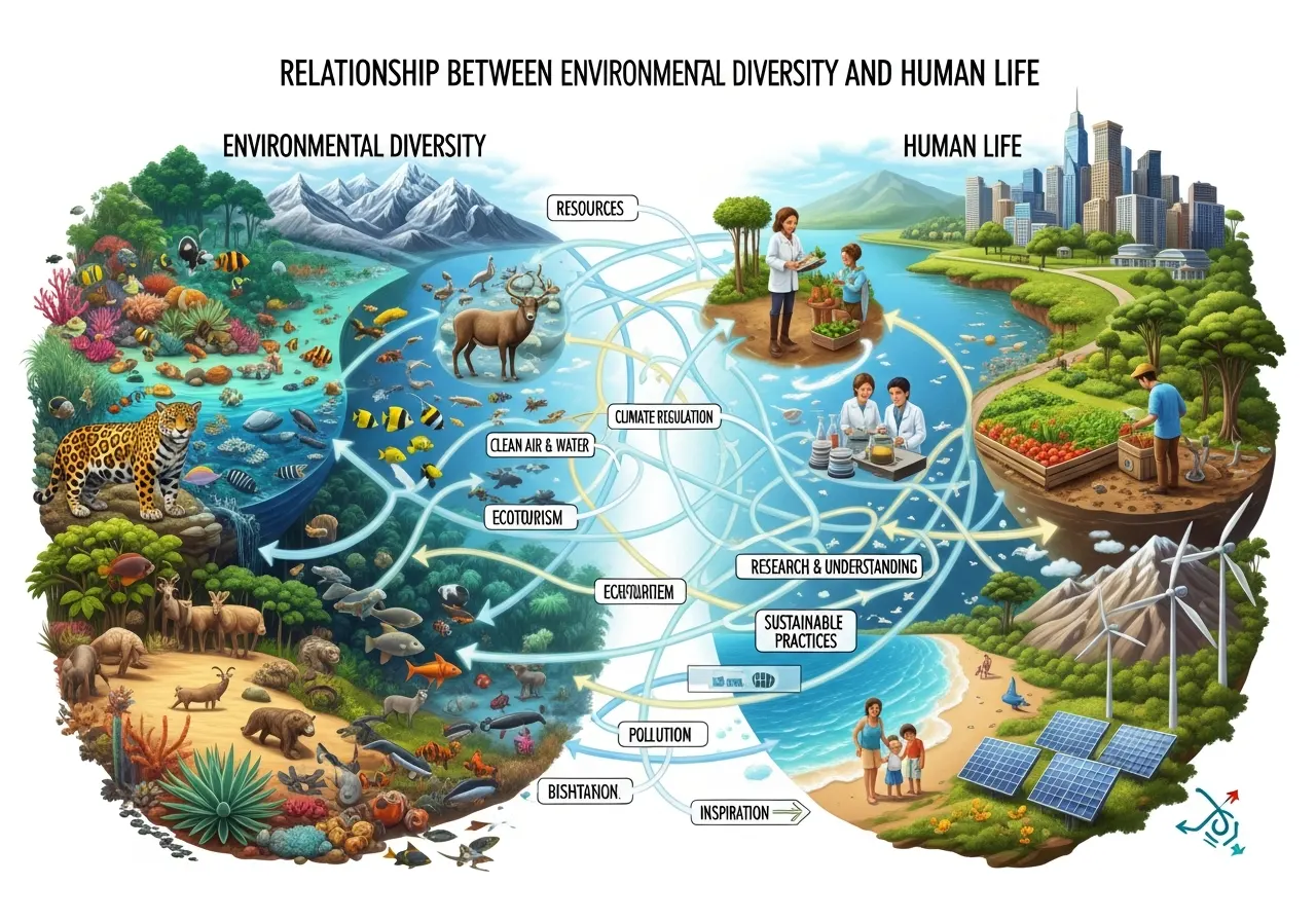 Hubungan Keberagaman Lingkungan dengan Kehidupan Manusia (ft.istimewa)
