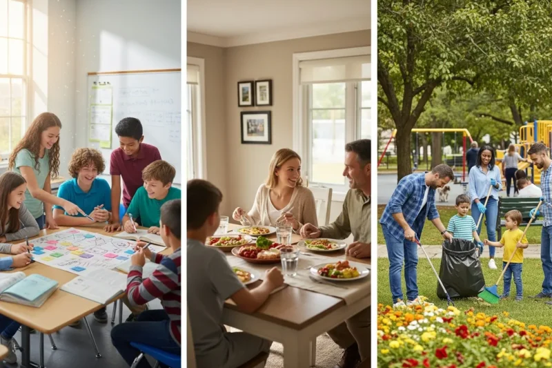 Contoh Bentuk Interaksi Sosial di Sekolah, Keluarga, dan Lingkungan Masyarakat