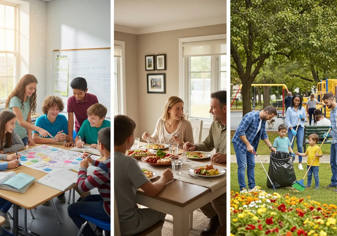 Contoh Bentuk Interaksi Sosial di Sekolah, Keluarga, dan Lingkungan Masyarakat (ft.istimewa)