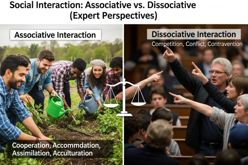 Perbedaan Bentuk Interaksi Sosial Asosiatif dan Disosiatif Menurut Para Ahli