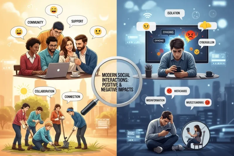 Dampak Positif dan Negatif dari Berbagai Bentuk Interaksi Sosial di Era Modern