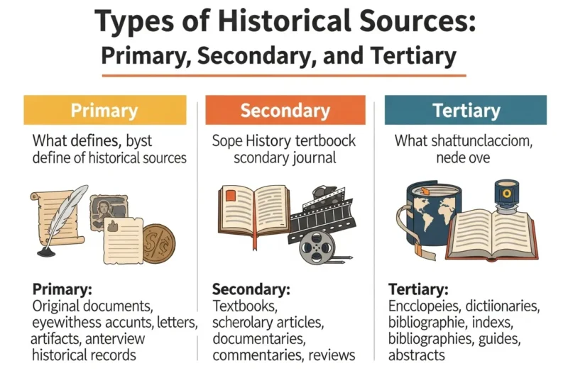 Jenis-Jenis Sumber Sejarah: Primer, Sekunder, dan Tersier
