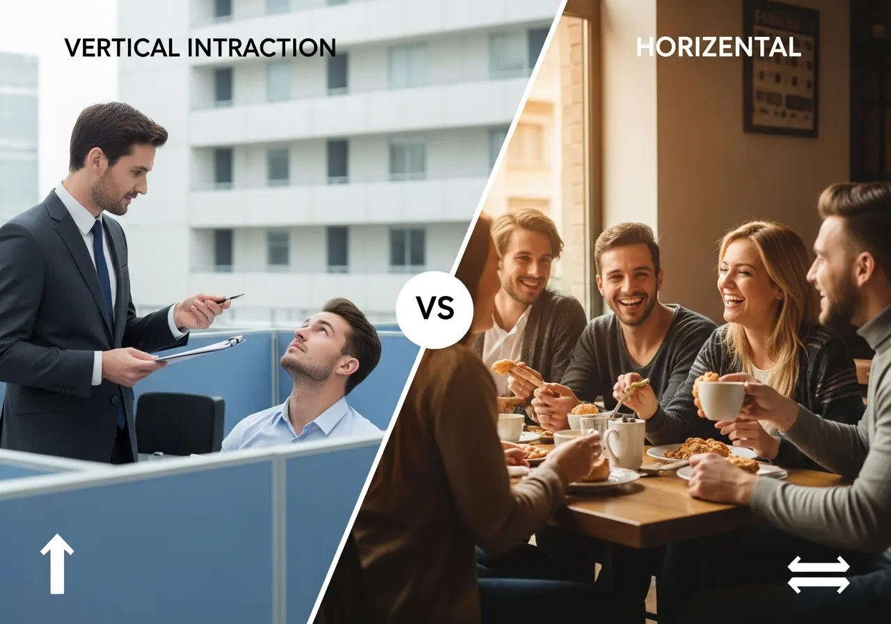 Perbedaan Interaksi Sosial Vertikal dan Horizontal dalam Kehidupan Sehari-Hari (ft.istimewa)