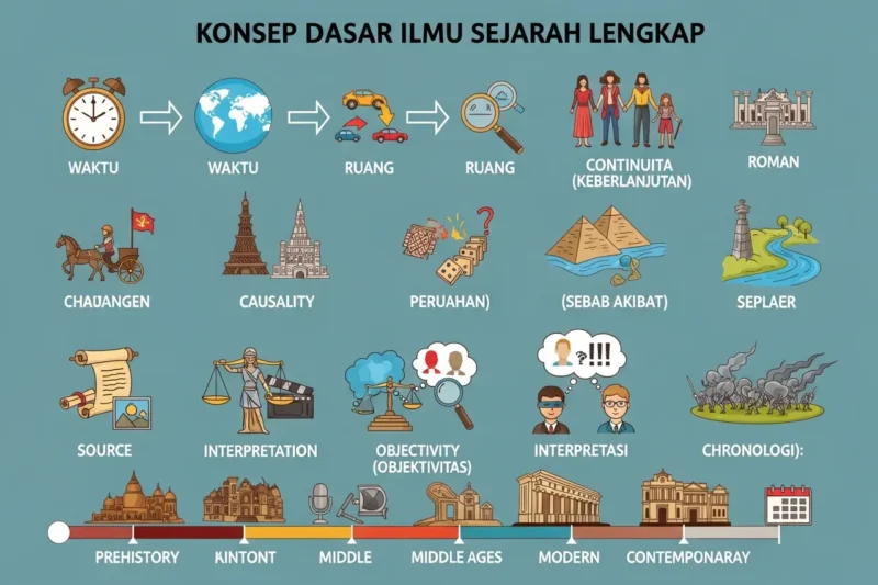 Konsep Dasar Ilmu Sejarah Lengkap: Pengertian, Fungsi, dan Tujuannya