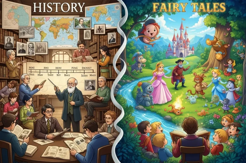 Perbedaan Sejarah dan Cerita Dongeng dalam Kehidupan Masyarakat