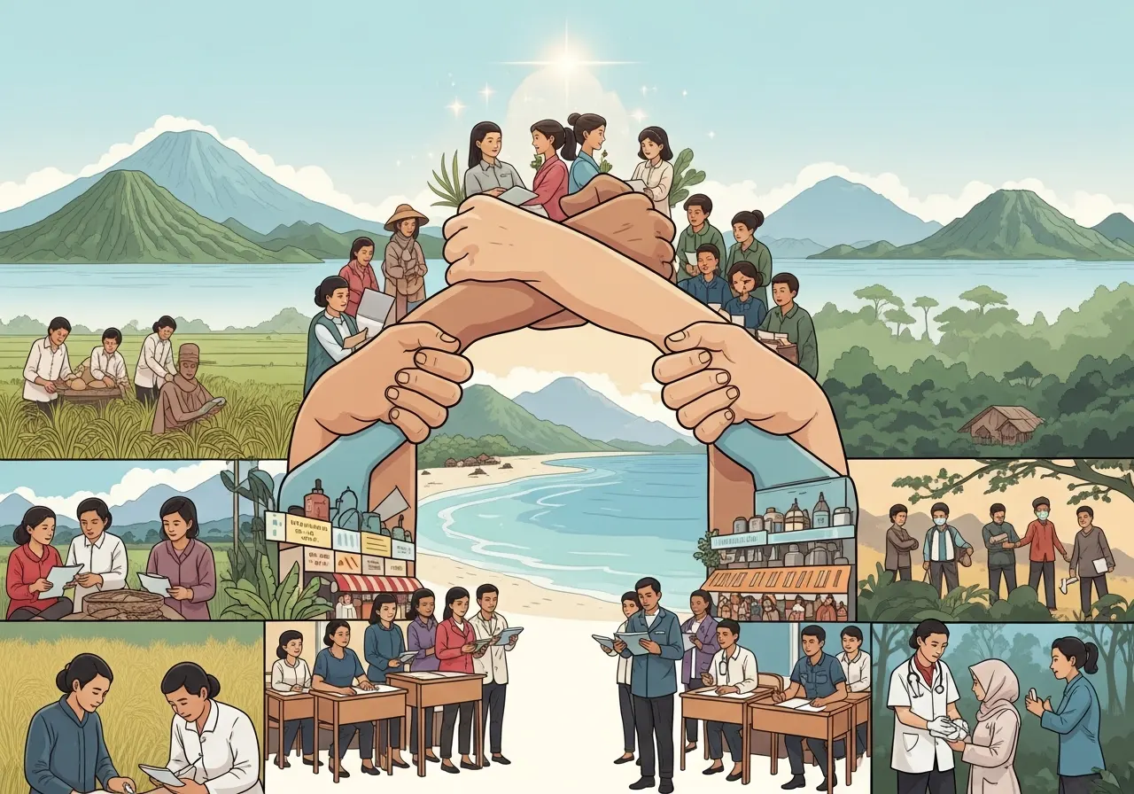 Peran Kerja Sama dalam Meningkatkan Kesejahteraan dan Persatuan Masyarakat Indonesia (ft.istimewa)