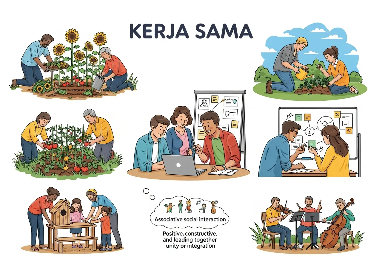 Kerja Sama sebagai Bentuk Interaksi Sosial Asosiatif: Pengertian dan Contohnya (ft.istimewa)