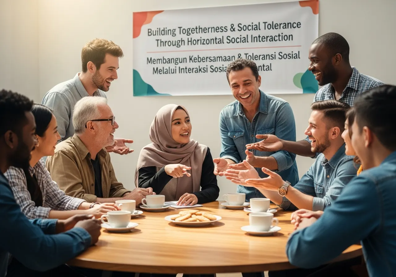 Manfaat Interaksi Sosial Secara Horizontal dalam Membangun Kebersamaan dan Toleransi Sosial (ft.istimewa)