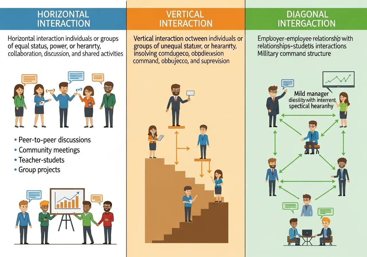 Perbedaan Interaksi Sosial Horizontal, Vertikal, dan Diagonal dalam Kehidupan Sosial (ft.istimewa)