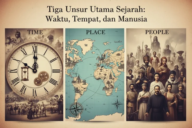 Tiga Unsur Utama Sejarah: Waktu, Tempat, dan Manusia