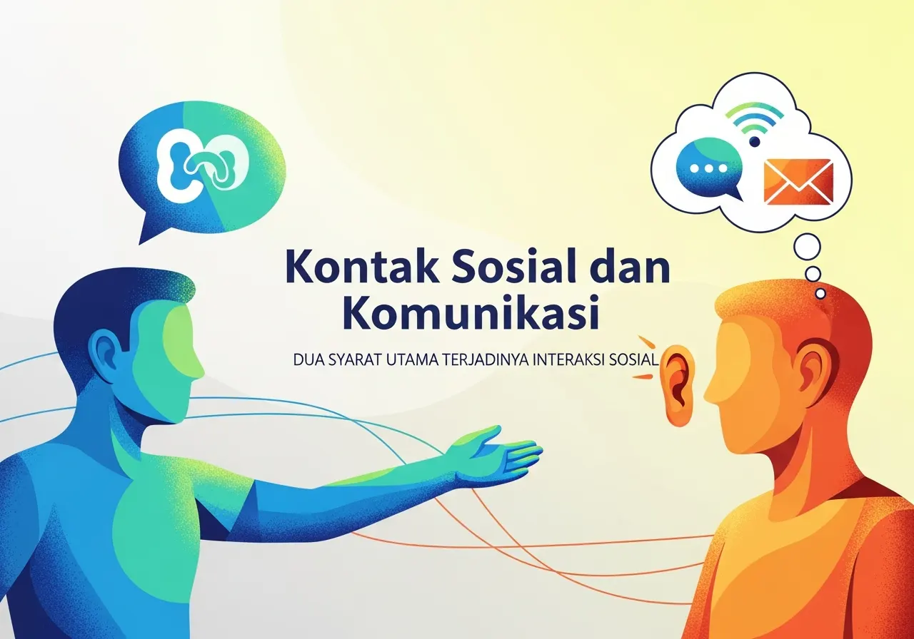 Kontak Sosial dan Komunikasi: Dua Syarat Utama Terjadinya Interaksi Sosial (ft.istimewa)