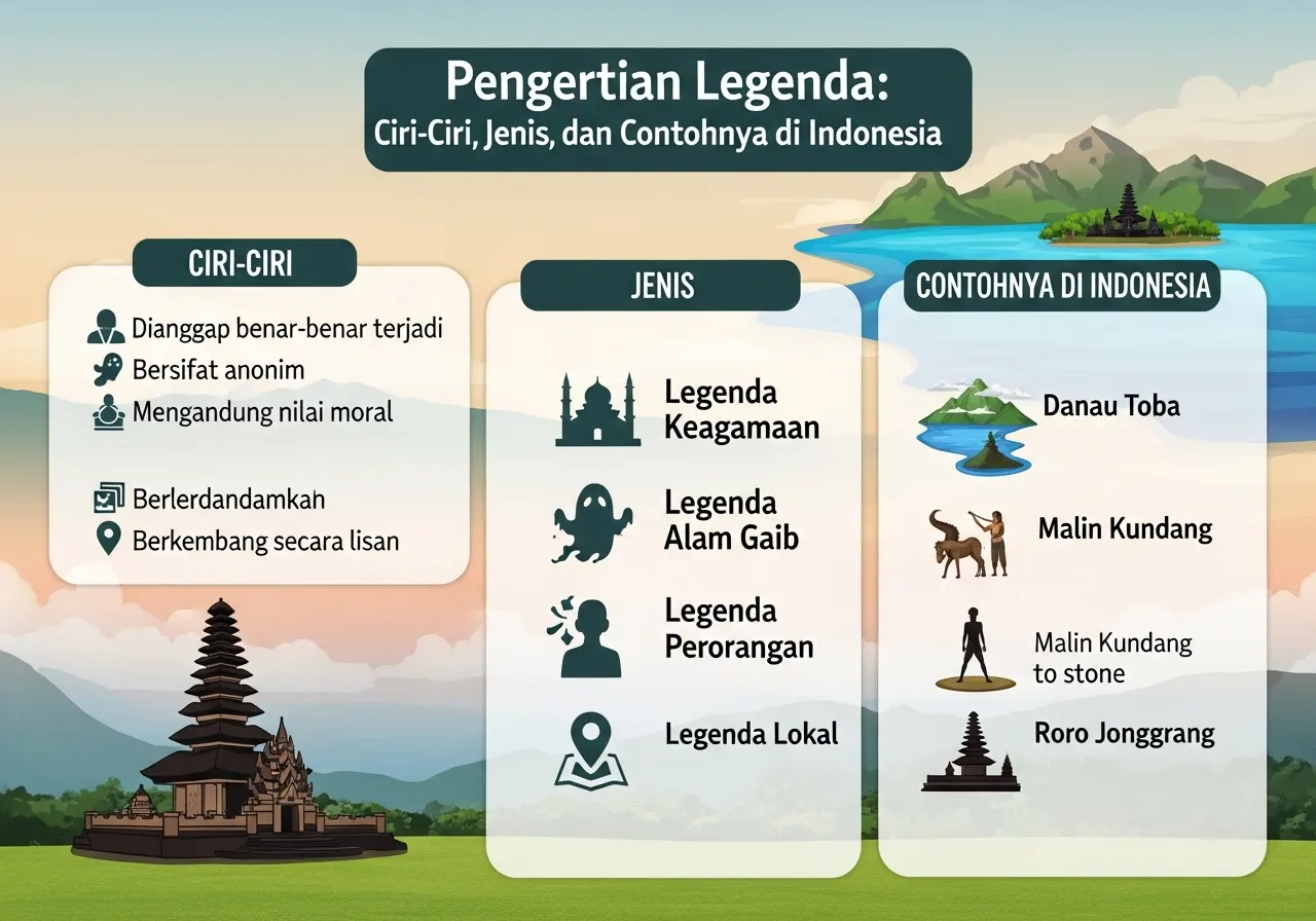 Pengertian Legenda: Ciri-Ciri, Jenis, dan Contohnya di Indonesia (ft.istimewa)