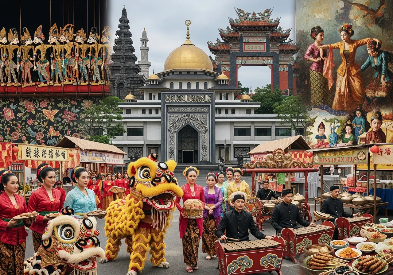 Contoh Akulturasi Budaya Indonesia di Bidang Arsitektur, Seni, dan Tradisi (ft.istimewa)