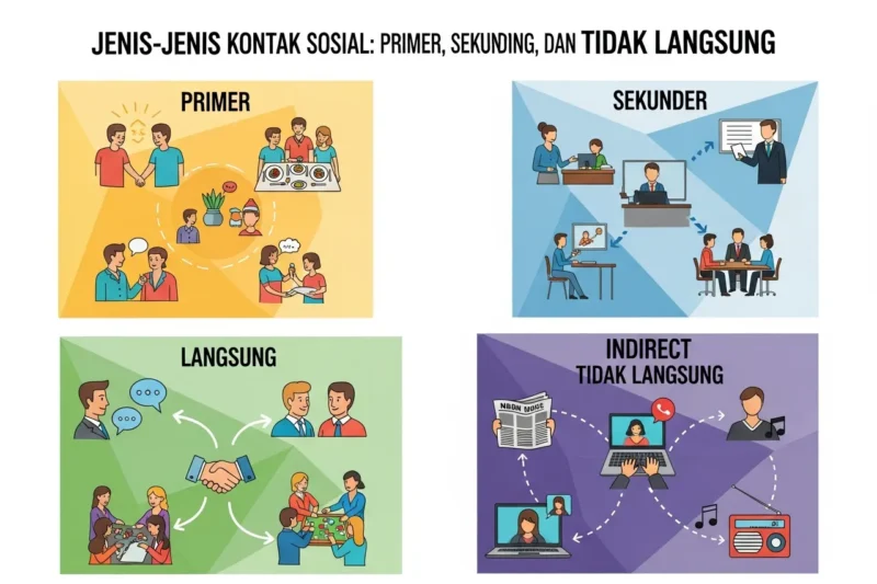 Jenis-Jenis Kontak Sosial: Primer, Sekunder, Langsung, dan Tidak Langsung